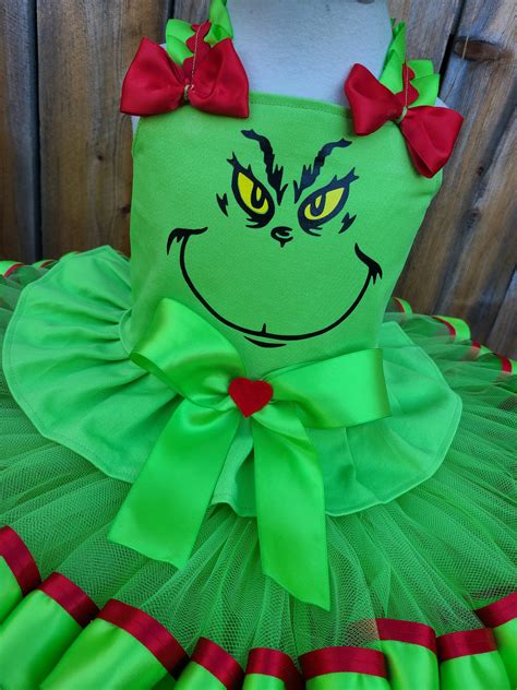 Grinch Costume Kids Grinch Costume Toddler Grinch Dress for | Etsy