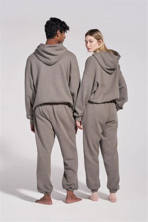 unisex loungewear pangaia campaign unisex sweatsuits minimal