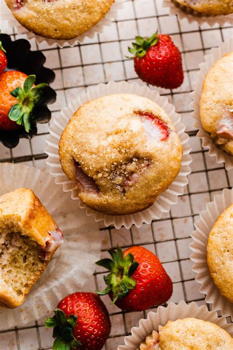 Strawberry Vanilla Yogurt Muffins - Relish