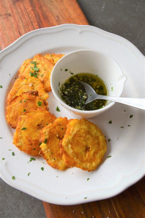 Tostones with garlic mojo