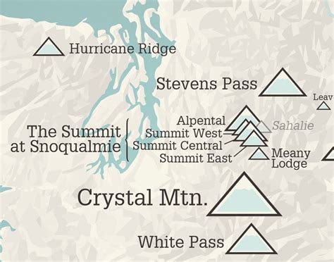 Washington Ski Resorts Map Poster - Best Maps Ever