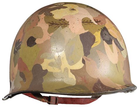 Custom Woodland Painted M1 Helmet | Rock Island Auction