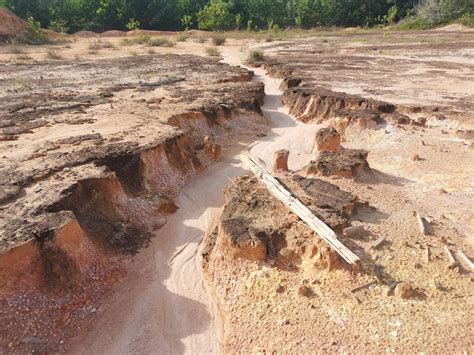 Soil mining the causes of soil erosion on the land | Premium Photo