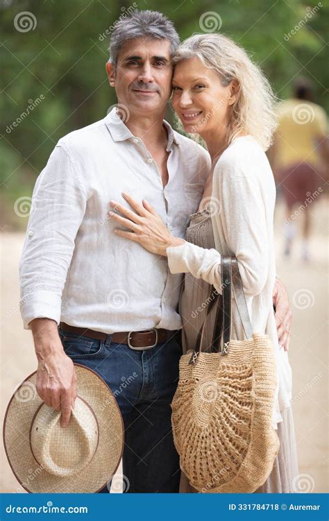 Adult People Posing Outdoors Stock Photo - Image of garden, attractive