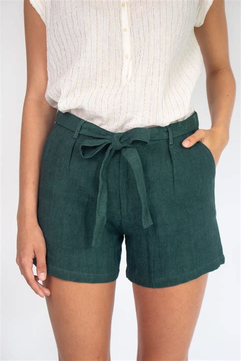 GIHANE SHORTS FOREST GREEN - JULIETTE C