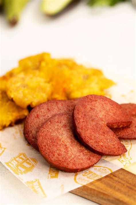 Dominican Fried Salami With Tostones - An Authentic Easy Recipe