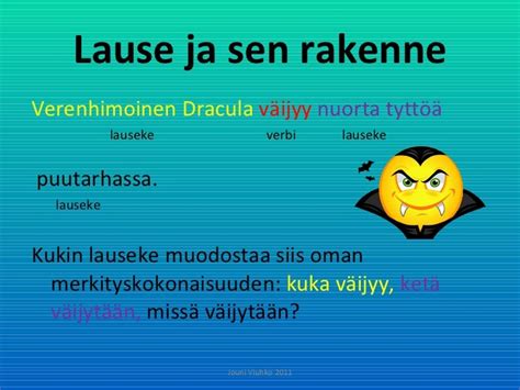 Lause, lauseke ja lauseenjäsennys