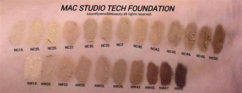 MAC Studio Tech Foundation; Review & Swatches of Shades | Foundation ...