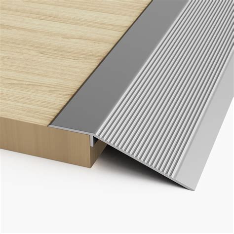 4 inch Floor Transition Strip, 36" Threshold Ramp, Aluminum Exterior