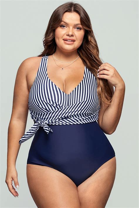 Stripe backless one piece swimsuit – Artofit