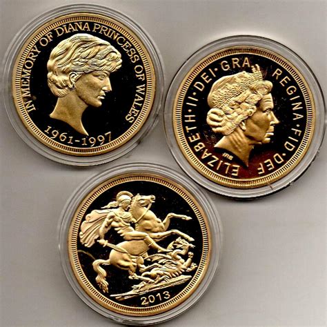 Buy GOLD MINT Princess of Wales Lady Diana and Queen Elizabeth II