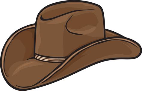 Brown Cowboy Hat 3195858 Vector Art at Vecteezy