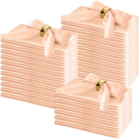 Amazon.com: Horbaunal 100 Pack Satin Napkins 20" x 20" Oversized Dinner ...