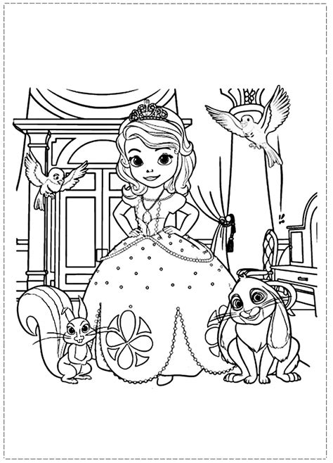 Sofia the First Coloring Pages