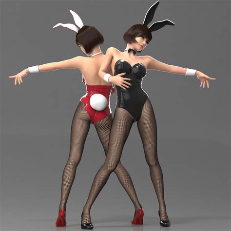Rigged female naked bikini girl 3D model - TurboSquid 1651561