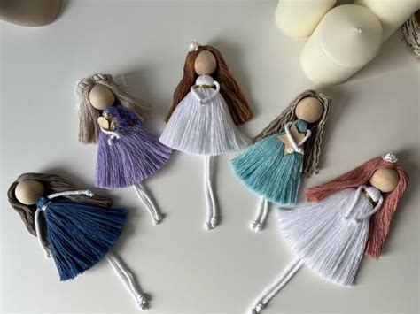 macrame dolls | Alberi di natale in feltro, Idee fai da te, Fai da te