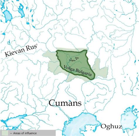 map of cumans showing the location of kevan rus