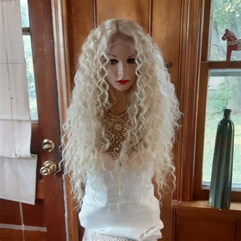 Blonde Curly Wigs - Etsy