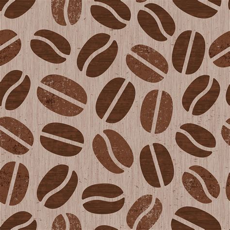 Coffee Bean Pattern - Art by Jen Montgomery Painting by Jen Montgomery ...