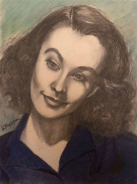 Vivien Leigh Drawing by Kalliope Varlamiti | Saatchi Art