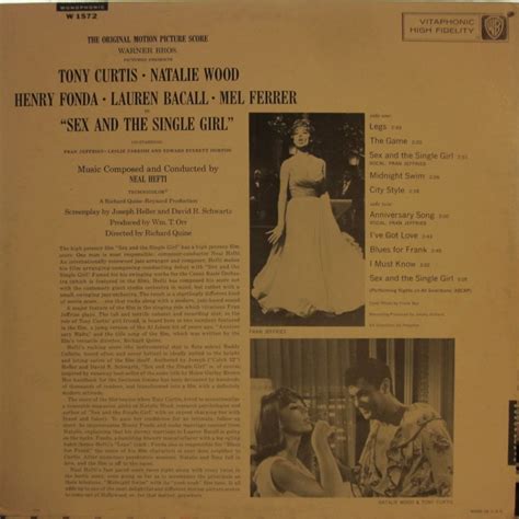 Sex and the Single Girl (Soundtrack) Mono (Natalie Wood) Fran Jeffries