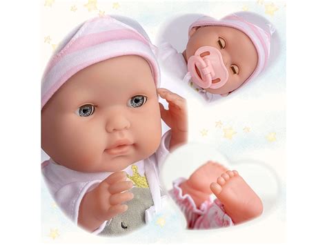 Berenguer - Poupon Soft Body tenue rose yeux ouverts/fermés