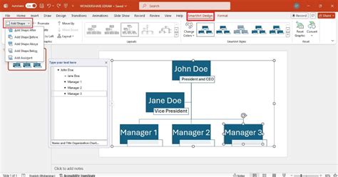 easiest   create  org chart