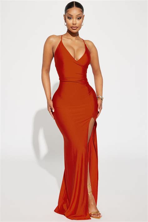 Cassandra Maxi Dress - Orange | Fashion Nova