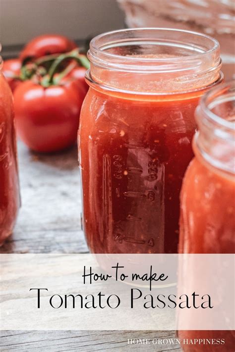 how to make tomato passata