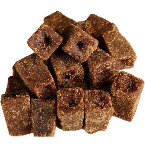 unrefined dark brown jaggery cubes  rs kg  varanasi id