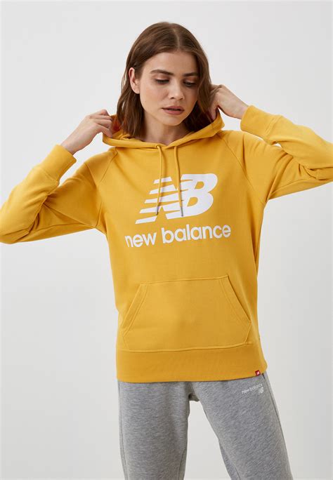 Худи New Balance, цвет: желтый, RTLACP739801 — купить в интернет ...