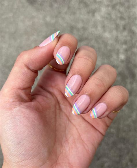 12 uñas francesas en color pastel para las amantes de los manis lindos ...