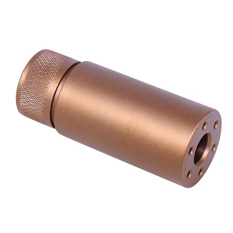ar  fake suppressor   anodized bronze barrel shroud