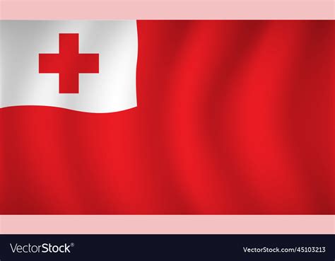 Tonga flag background Royalty Free Vector Image