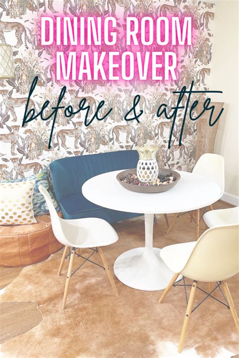 dining room makeover   rental home