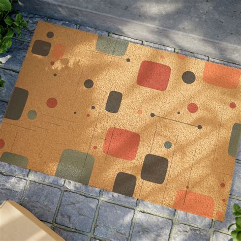 Doormat, Mid Century Modern, Welcome Mat Mid Century Modern, Midcentury ...