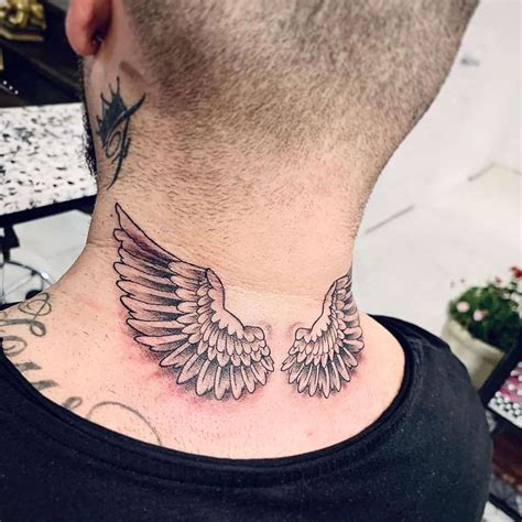 Top more than 69 angel wings neck tattoo super hot - in.coedo.com.vn