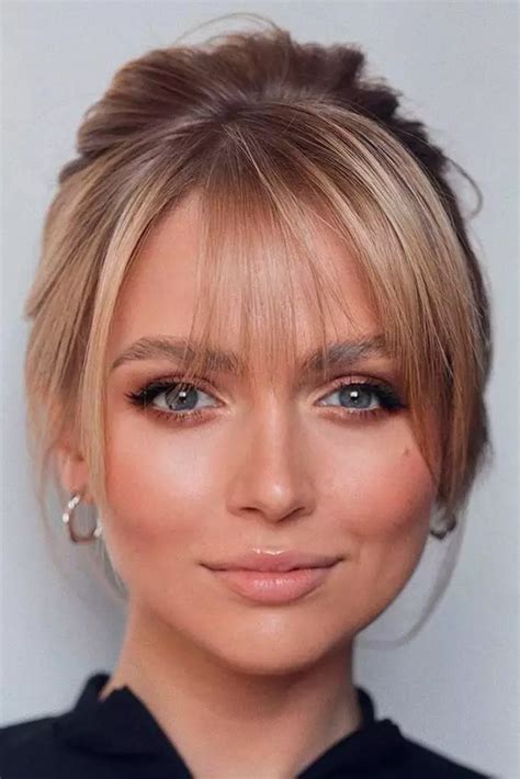 medium length haircuts  wispy bangs  women   google