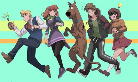 velma dace dinkley, daphne ann blake, shaggy rogers, fred jones, and