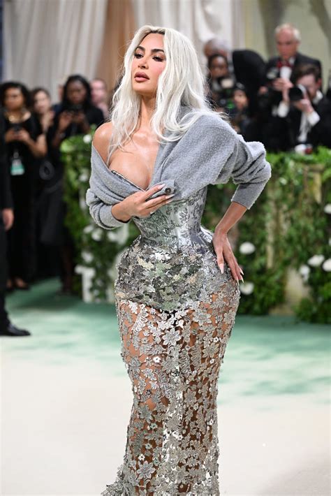 Kim Kardashian Stuns Met Gala in Corset That Leaves Little Room to