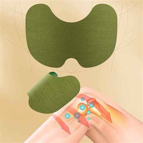 MQ Hot Moxibustion Knee Pain Relief Patches - 12 Count | Arthritis