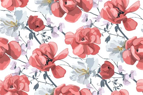 Red and White Floral Wallpapers - Top Free Red and White Floral Backgrounds - WallpaperAccess