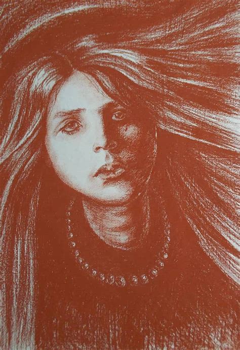 Картина «Ада Ada» Бумага, Сангина 1980 г.