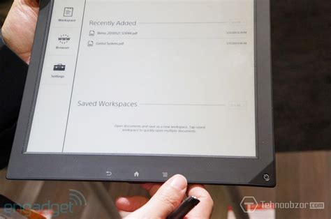 E-Ink планшет формата А4 от Sony