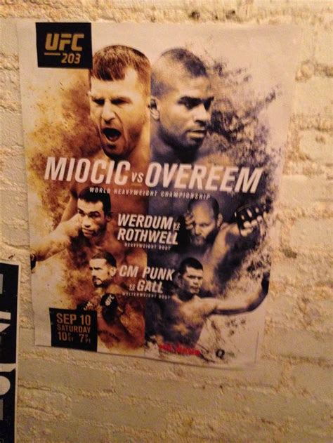 Pin by Phil D'Aquila on Art 310 | Ufc, Cm punk, Ufc poster