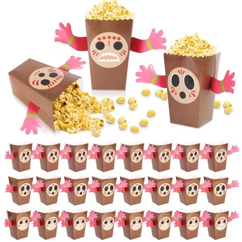 YLOLUL 24 PCS Luau Popcorn Box DIY Snack Popcorn Box Hawaiian Party