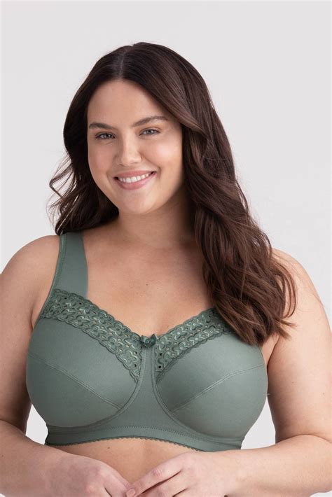 Broderie Anglaise BH – bügelloser, bequemer Baumwoll-BH – Miss Mary