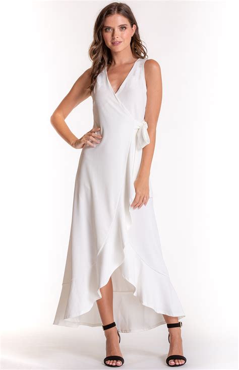Vikki Midi Dress - White – Koba Boutique