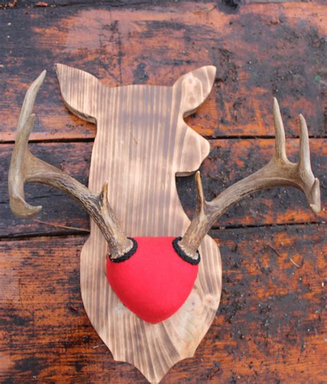 Deer-shaped Antler Mounting Plaque - Etsy