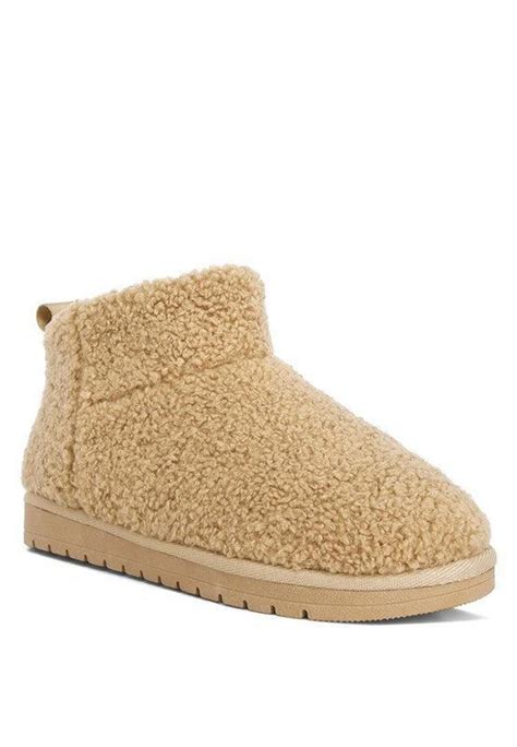 Anatole Fleece Exterior Fluffy Boots - Walmart.com